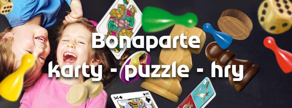 banner Bonaparte karty puzzle hry